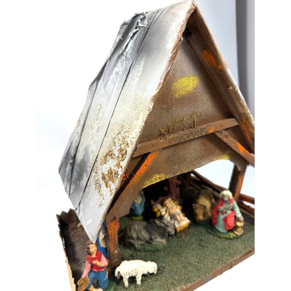 Italian Nativity Set Creche Fontanini Mid Century Handcrafted Nativity Italy Ol - Picture 11 of 16
